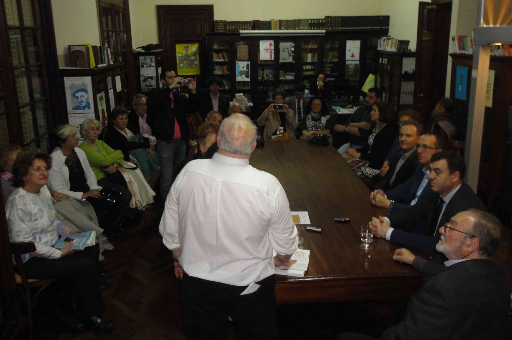 En el tramo final de la charla, también estuvo el Conselleiro de Cultura