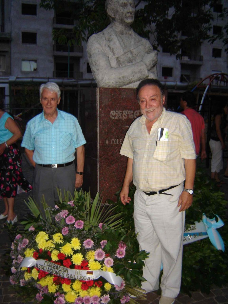 Francisco Lores durante el homenaje a Castelao
