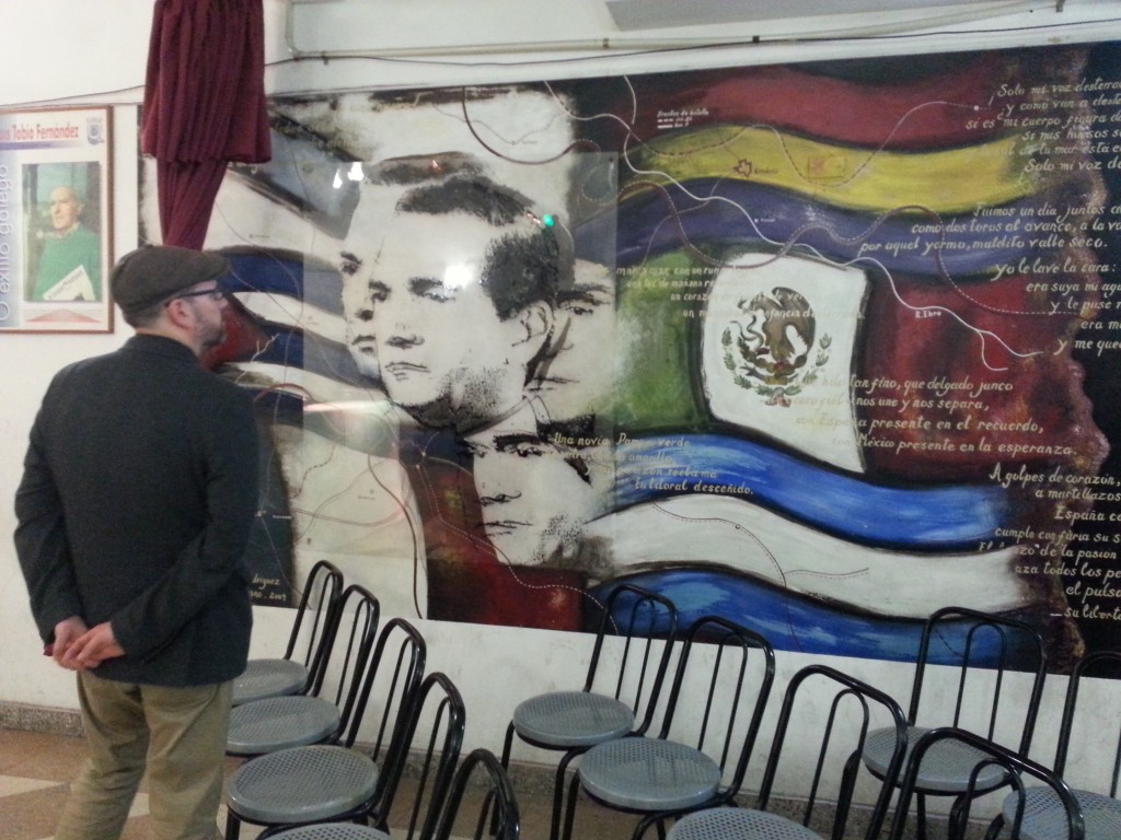 Noriega observó con mucha admiración los distintos murales, como el de Lorenzo Varela